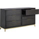 Edmund Smoke Grey / Yellow Gold Dresser